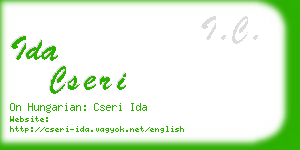 ida cseri business card